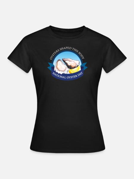 National oyster day Austern - Frauen T-Shirt - Schwarz
