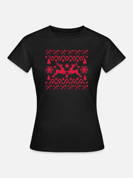 weihnachten - Frauen T-Shirt - Schwarz