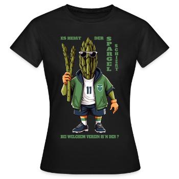 Asparagus Association - Women's T-Shirt - black - Front - AI Model Female 172 dark (172cm)