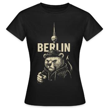 Capital Rebel - Women's T-Shirt - black - Front - AI Model Female 172 dark (172cm)