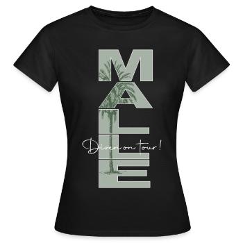 Malle_Diven - T-shirt Femme - noir - Devant - AI Model Female 172 dark (172cm)