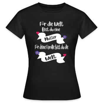 Muttertag - Muttertags Geschenk - Frauen T-Shirt - Schwarz - Vorne - AI Model Female 172 dark (172cm)