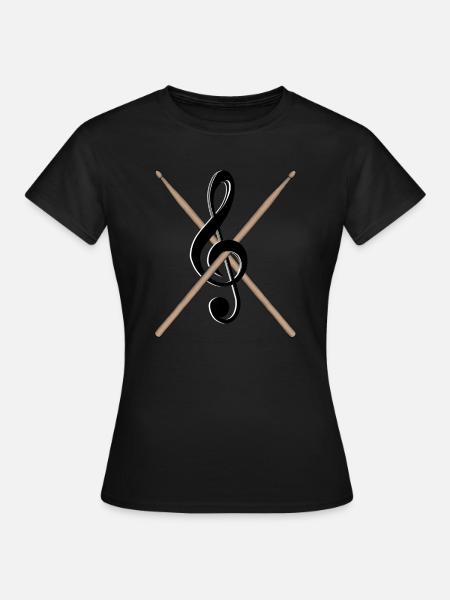 Clef des baguettes - T-shirt Femme - noir