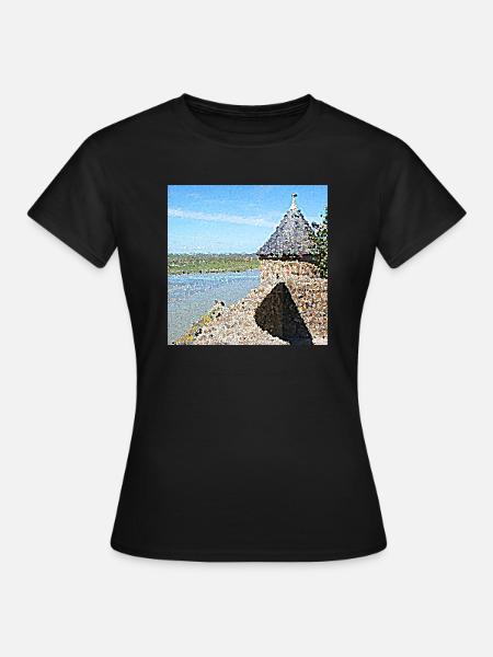 Mount Wonder und sein Turm - Frauen T-Shirt - Schwarz