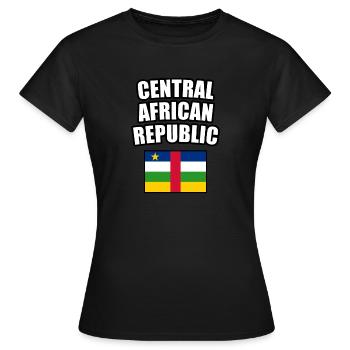 République centrafricaine Drapeau Sango Cadeau - T-shirt Femme - noir - Devant - AI Model Female 172 dark (172cm)