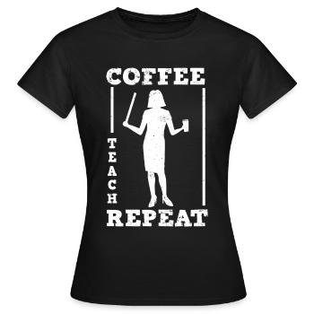 Enseignant École primaire Enseignant Enseignant École secondaire - T-shirt Femme - noir - Devant - AI Model Female 172 dark (172cm)