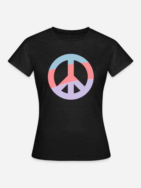 Peace - Frauen T-Shirt - Schwarz