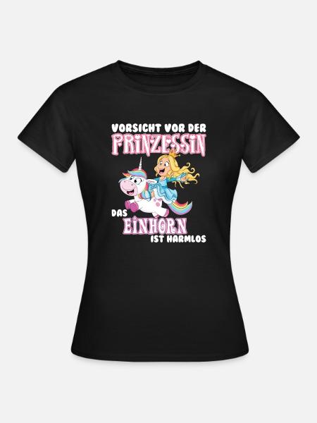 Einhorn - Frauen T-Shirt - Schwarz