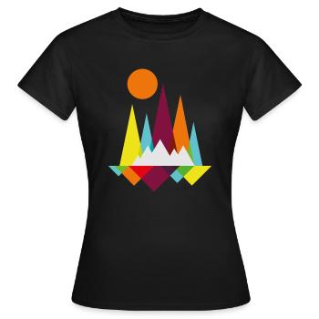 Eisberge - Frauen T-Shirt - Schwarz - Vorne - AI Model Female 172 dark (172cm)