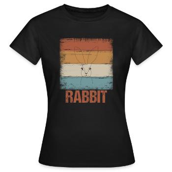 Rabbit rabbit Rabbit - Women's T-Shirt - black - Front - AI Model Female 172 dark (172cm)