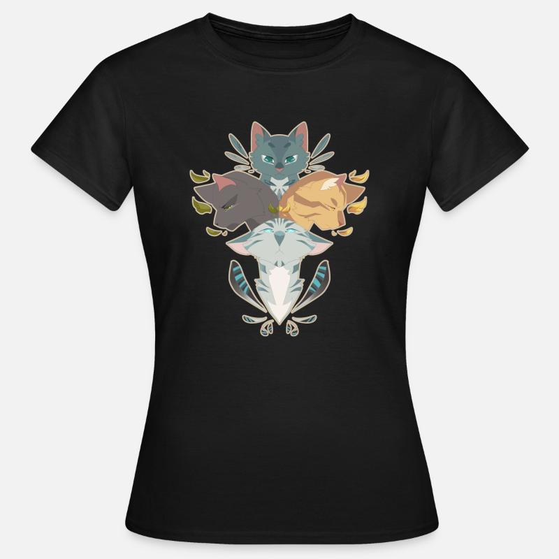 Jayfeather Häherfeder Cat Grey Warrior Cats - Women's T-Shirt - black