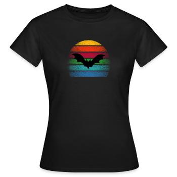 Bat Vampire Bats Animal Bat Night Spirit - Women's T-Shirt - black - Front - AI Model Female 172 dark (172cm)