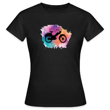 Mobylette Mobylette Mobylette Mobylette Mokick - T-shirt Femme - noir - Devant - AI Model Female 172 dark (172cm)