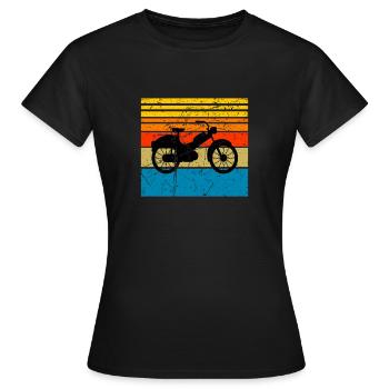 Mobylette Mobylette Mobylette Mobylette Mokick - T-shirt Femme - noir - Devant - AI Model Female 172 dark (172cm)