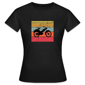 Mobylette Mobylette Mobylette Mobylette Mokick - T-shirt Femme - noir - Devant - AI Model Female 172 dark (172cm)