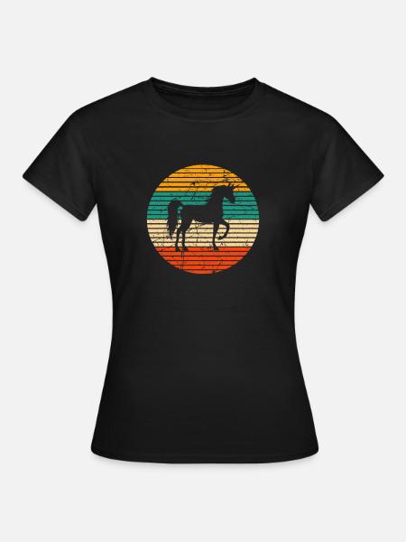 Einhorn Unicorn Einhörner - Dame-T-shirt - sort