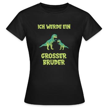 Ich werde großer Bruder - Frauen T-Shirt - Schwarz - Vorne - AI Model Female 172 dark (172cm)