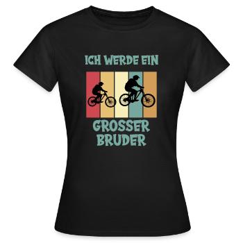 Ich werde großer Bruder - Frauen T-Shirt - Schwarz - Vorne - AI Model Female 172 dark (172cm)