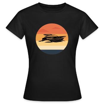 Bateau bateau bateau bateau bateau - T-shirt Femme - noir - Devant - AI Model Female 172 dark (172cm)