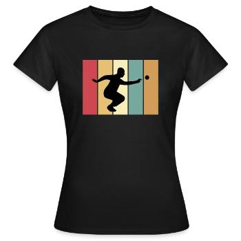 Boule pétanque boules joueur de boules boule de boules - T-shirt Femme - noir - Devant - AI Model Female 172 dark (172cm)