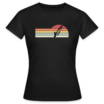 Windsurfing Windsurfers - Women's T-Shirt - black - Front - AI Model Female 172 dark (172cm)