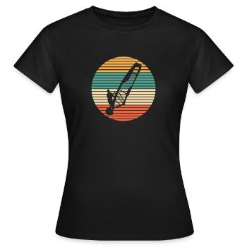 Windsurfing Windsurfers - Women's T-Shirt - black - Front - AI Model Female 172 dark (172cm)