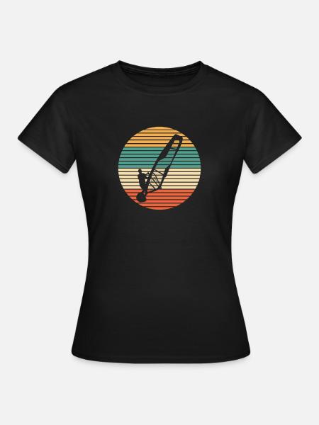 Windsurf windsurfers - Vrouwen T-shirt - zwart