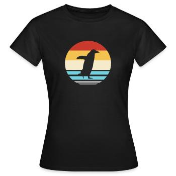 Pingouin du sud de Pôle Penguin - T-shirt Femme - noir - Devant - AI Model Female 172 dark (172cm)