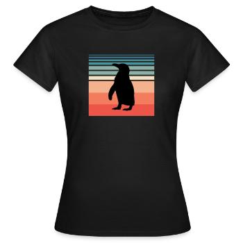 Pingouin du sud de Pôle Penguin - T-shirt Femme - noir - Devant - AI Model Female 172 dark (172cm)