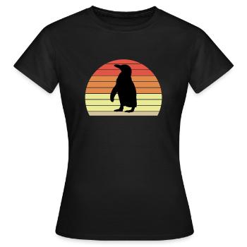 Pingouin du sud de Pôle Penguin - T-shirt Femme - noir - Devant - AI Model Female 172 dark (172cm)