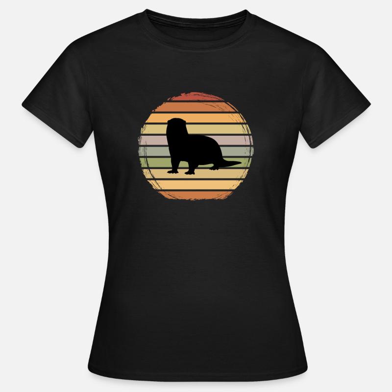 Otter - Frauen T-Shirt - Schwarz