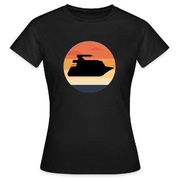 Bateau bateau bateau bateau bateau - T-shirt Femme - noir - Devant - AI Model Female 172 dark (172cm)