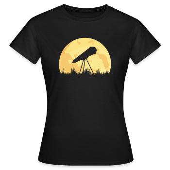 télescope - T-shirt Femme - noir - Devant - AI Model Female 172 dark (172cm)