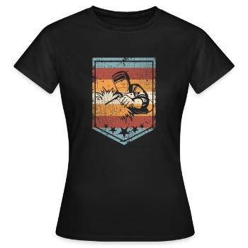 Welding - Women's T-Shirt - black - Front - AI Model Female 172 dark (172cm)