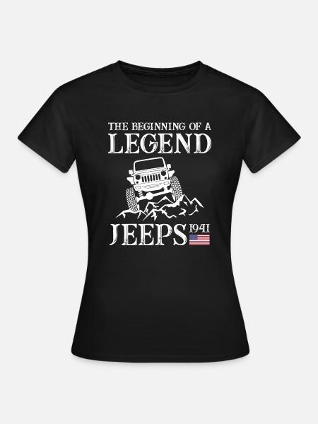 Jeeps Legend - Frauen T-Shirt - Schwarz