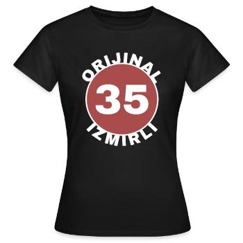 Izmir - Frauen T-Shirt - Schwarz - Vorne - AI Model Female 172 dark (172cm)