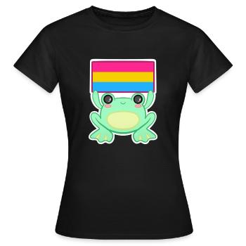 Froggy Pan - Women's T-Shirt - black - Front - AI Model Female 172 dark (172cm)