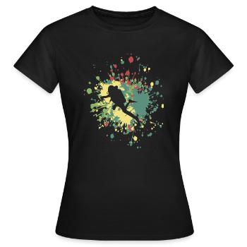 Éclaboussure de couleur De plongeur - T-shirt Femme - noir - Devant - AI Model Female 172 dark (172cm)