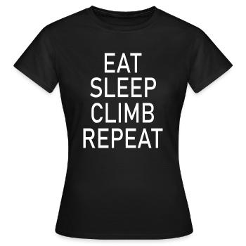 climbing - Frauen T-Shirt - Schwarz - Vorne - AI Model Female 172 dark (172cm)