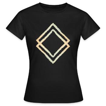 Geo Loop - Women's T-Shirt - black - Front - AI Model Female 172 dark (172cm)