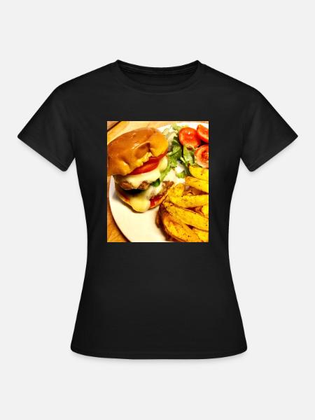 burger - T-shirt Femme - noir
