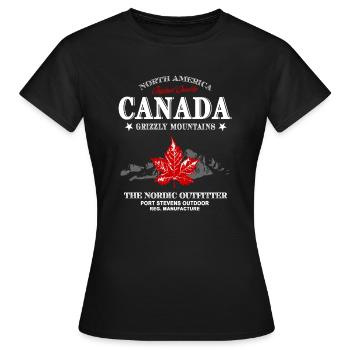 Kanada - Maple Leaf - Canada - T-shirt Femme - noir - Devant - AI Model Female 172 dark (172cm)