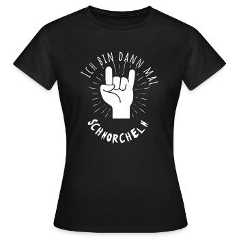 Schnorcheln - Frauen T-Shirt - Schwarz - Vorne - AI Model Female 172 dark (172cm)