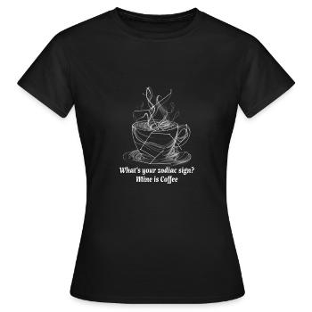 CoffeeLiebe für klein und Groß - Frauen T-Shirt - Schwarz - Vorne - AI Model Female 172 dark (172cm)