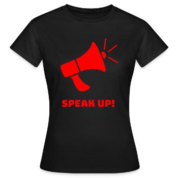 Speak Your Mind - Women's T-Shirt - black - Front - AI Model Female 172 dark (172cm)