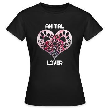 Animal Lover - Women's T-Shirt - black - Front - AI Model Female 172 dark (172cm)