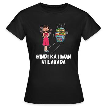 Design de lingerie Fil-Am pour les fiers Pinoys - T-shirt Femme - noir - Devant - AI Model Female 172 dark (172cm)