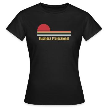 Business Professional - Women's T-Shirt - black - Front - AI Model Female 172 dark (172cm)
