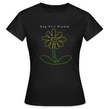 Pi's Blumm Color - T-shirt Femme - noir - Devant - AI Model Female 172 dark (172cm)