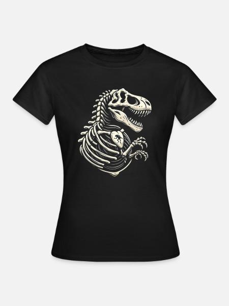 T-Rex-Dinosaurier - Frauen T-Shirt - Schwarz